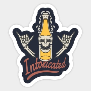 Beer Intoxicated Sticker